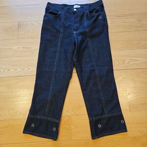 Dorabella Basic Chic Stretch Denim/Cotton Twill, Dark Blue Ankle, Rhinestone 44‎